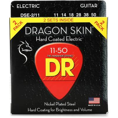 DR DRAGON SKIN DSE-2/11 2PACK Heavy 011-050 エレキギター コーティング弦【２セットパック】 