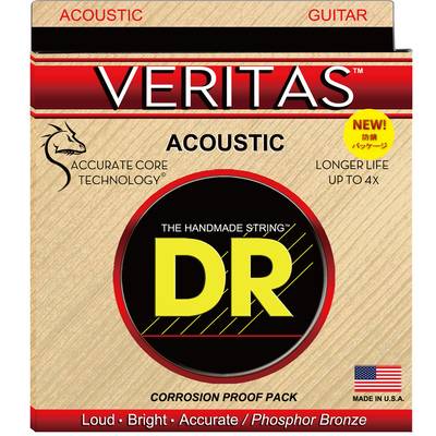 DR VTA-12/56 アコースティックギター弦 VERITAS コーテッドコア Bluegrass 012-056 