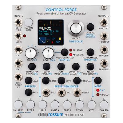 Rossum Electro Music Control Forge ユーロラック・モジュラーシンセサイザー CVジェネレーター ロッサムエレクトロミュージック 