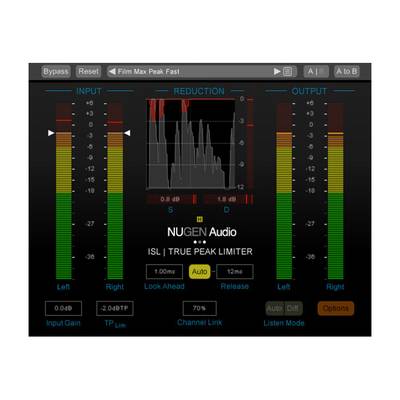 NUGEN Audio ISL 2 ST True Peak Limiter (stereo only) ニュージェン・オーディオ [メール納品 代引き不可]