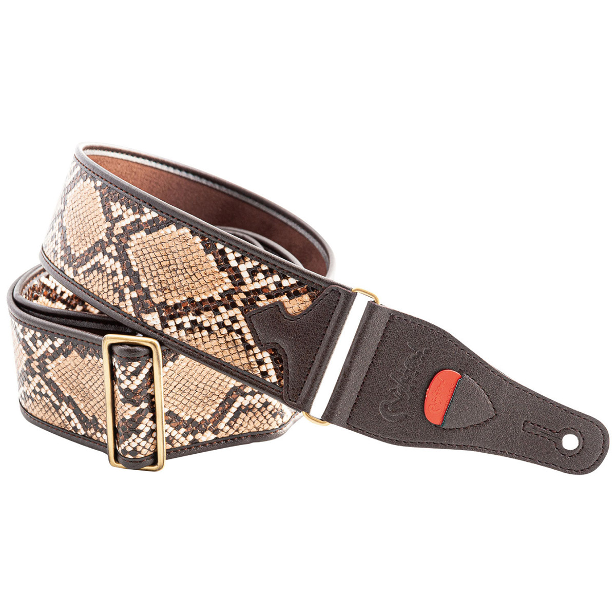 Right On！ STRAPS SNAKE II Beige ストラップ ギター ベース用