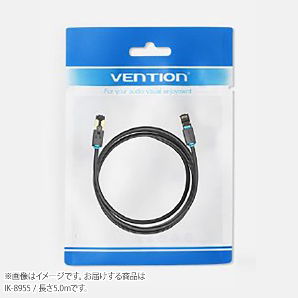 VENTION Cat.8 SSTP Patch Cable 5M Black ベンション IK-8955 | 島村