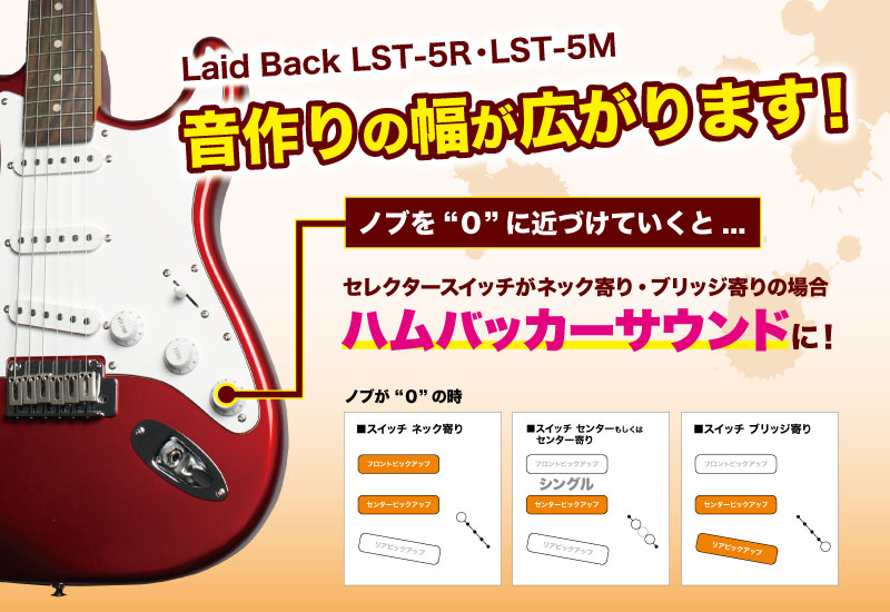 LaidBack LST-5R LPB エレキギター ストラトキャスター ハムバッカー