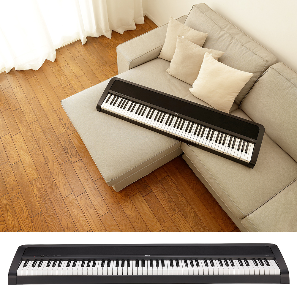 KORG B2 BK ブラック X型スタンド・Xイス・ヘッドホンセット 電子ピアノ 88鍵盤 【コルグ B1後継モデル】【オンラインストア限定】