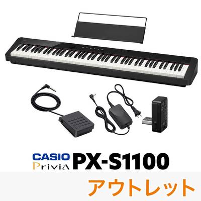 CASIO PX-S1100 BK ブラック 88鍵盤 電子ピアノ 【カシオ Privia プリヴィア】【アウトレット】