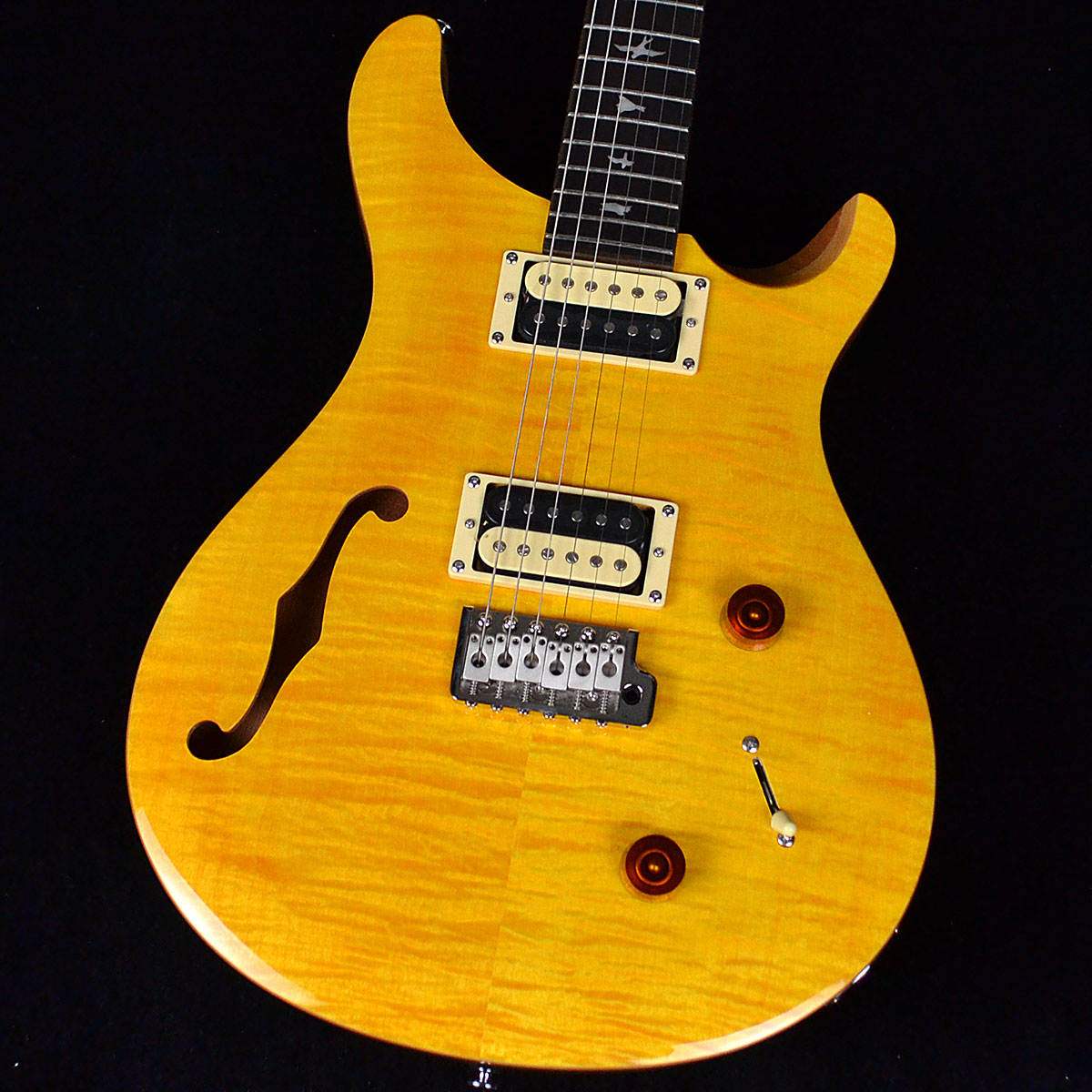 PRS SE Custom22 Semi-Hollow Santana Yellow エレキギター ポール 