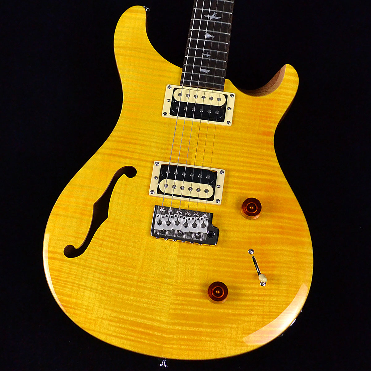 PRS SE Custom22 Semi-Hollow Santana Yellow エレキギター 【ポール