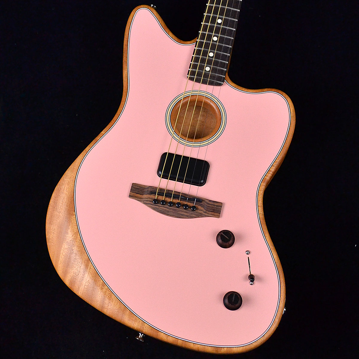 FENDER Fender Acoustasonic Player Jazzmaster Shell Pink - ギター