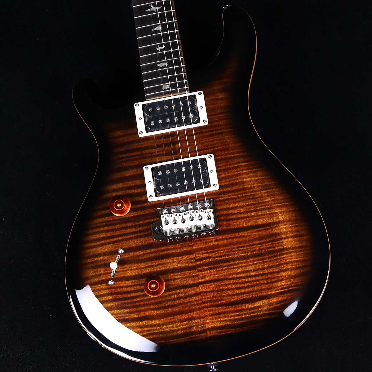 PRS SE Custom24 Lefty Black Gold Burst エレキギター 左用