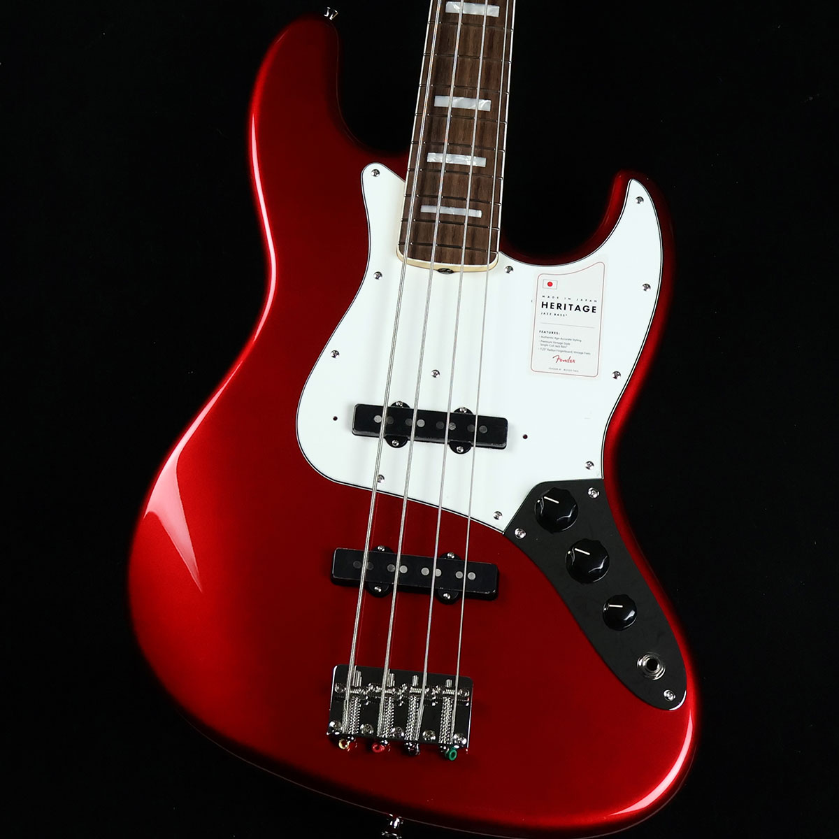 Fender Made In Japan Heritage Late 60s Jazz Bass Candy Apple