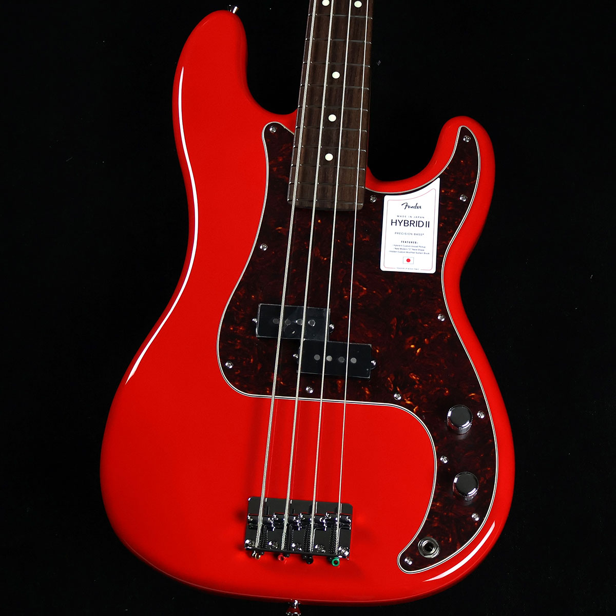 Fender Made In Japan Hybrid II P Bass Modena Red Precision Bass