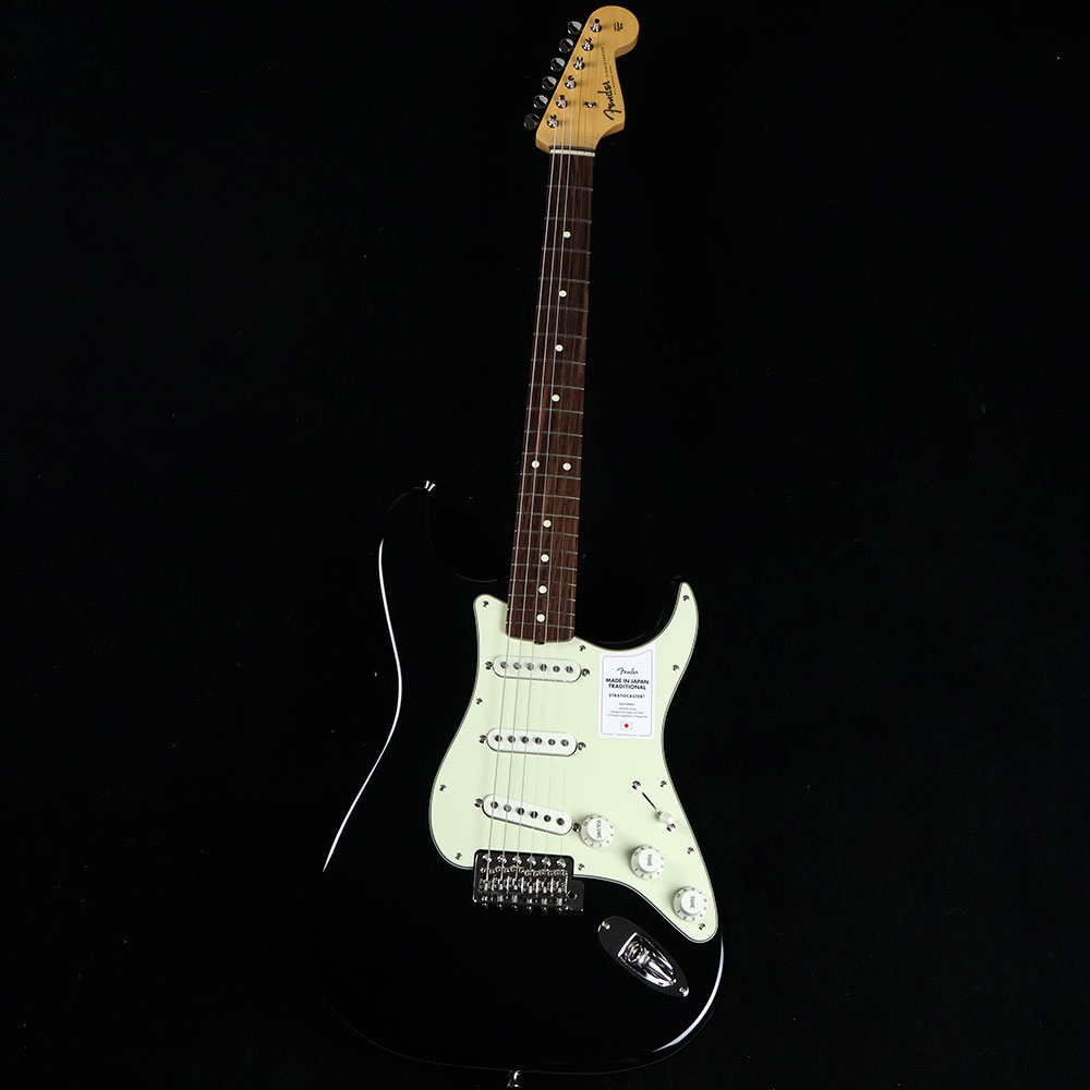 Fender japan エレキギター ストラトキャスター オール ブラック 