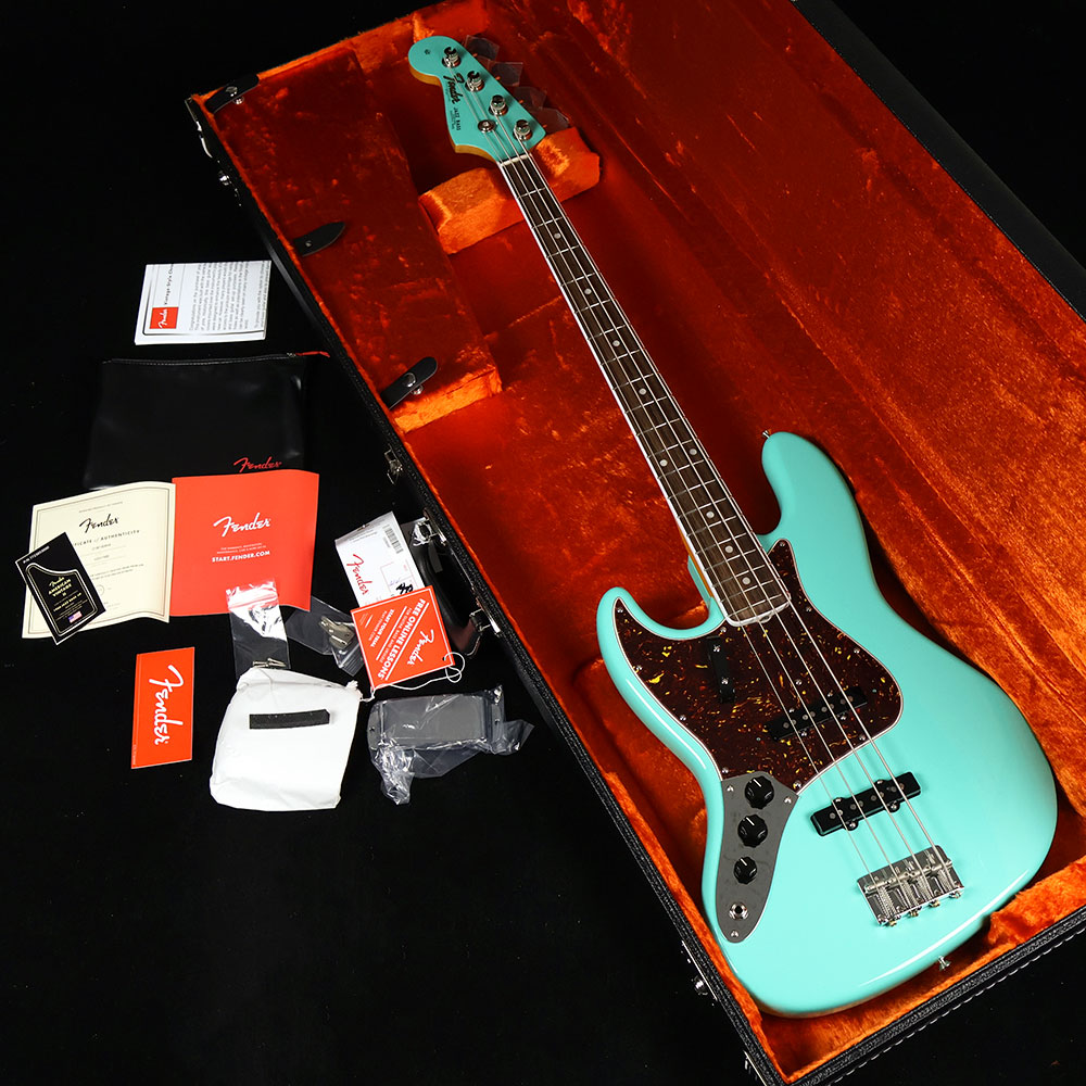 Fender American Vintage II 1966 Jazz Bass Lefthand Sea Foam Green 