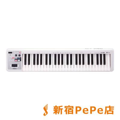 Roland A-49 (ホワイト) MIDIキーボード・コントローラー 49鍵盤 【ローランド A49】【新宿PePe店】