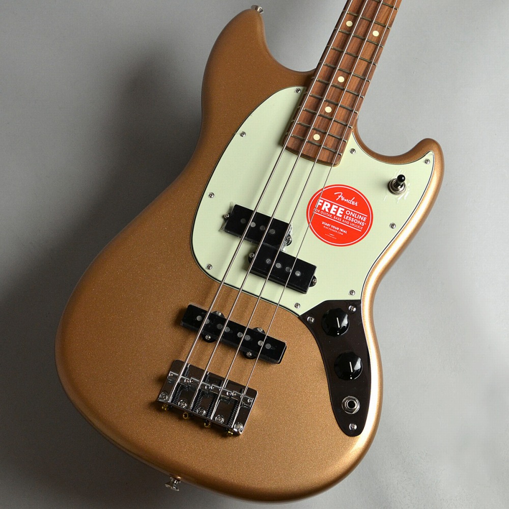 Fender Player Mustang Bass PJ Pau Ferro Fingerboard Firemist Gold ムスタングベース 【フェンダー】【新宿PePe店】
