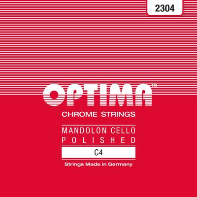 OPTIMA C4 No.2304 RED マンドセロ・マンドロンチェロ用弦/C 4弦×2本入り オプティマ 