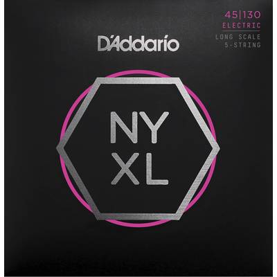 D'Addario NYXL45130 ニッケル 45-130 5-String レギュラーライト ダダリオ 5弦エレキベース弦