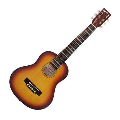 Sepia Crue W60 TS (Tobacco Sunburst) ミニギター アコースティックギター 小型 軽量 タバコサンバースト ソフトケース付属 セピアクルー W-60