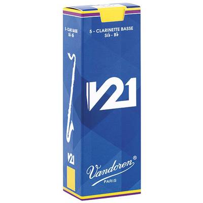 Vandoren V21 バスクラリネットリード 【硬さ：3】 【5枚入り】 【バンドレン】