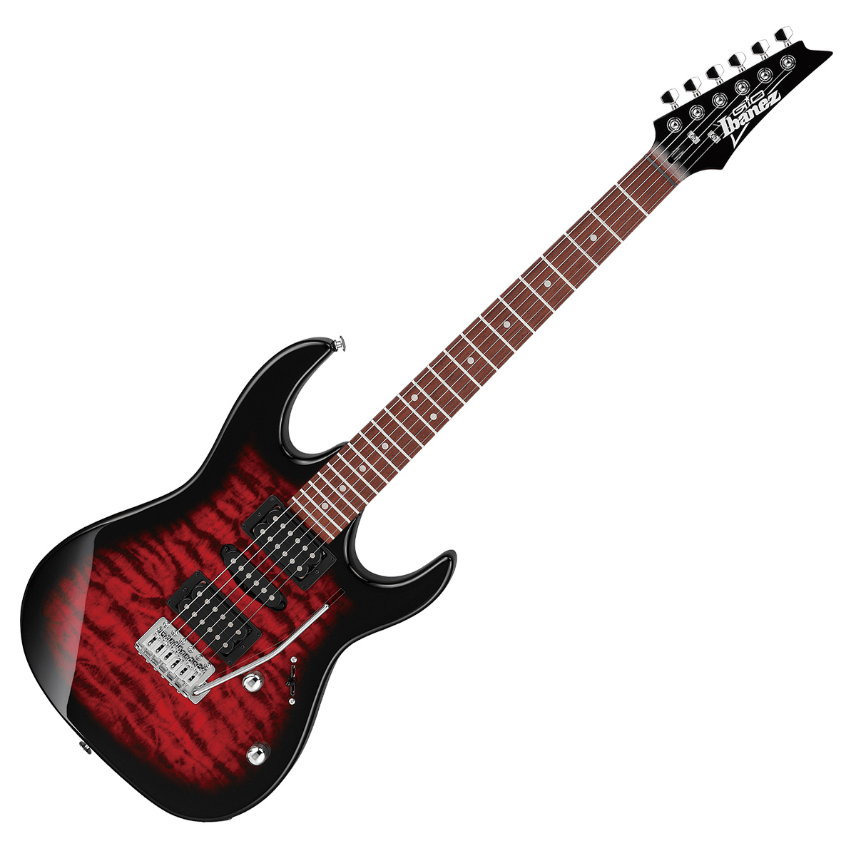 Gio Ibanez GRX70QA TRB (Transparent Red Burst) エレキギター ジオ ...