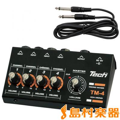 Tech TM4 4CH マイクロミキサー [電池駆動可能] テック 