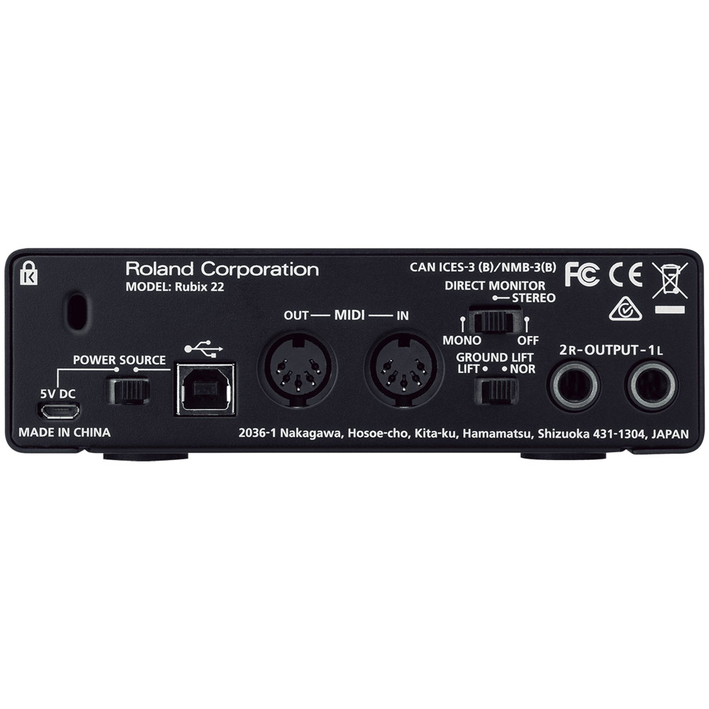 音楽機材 Roland オーディオインターフェース Rubix22 KORG ワイヤレス USB/MIDIキーボード microKEY2-61AI 